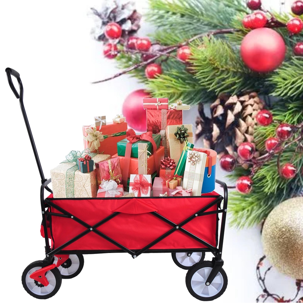 Outdoor Utility Folding Wagon Shopping Beach Cart