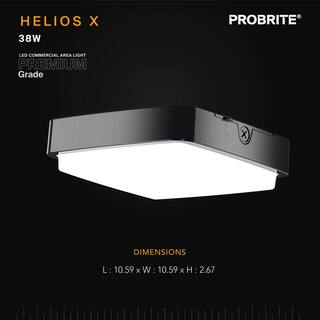 PROBRITE 150W Equivalent Integrated LED Bronze Outdoor CanopyCeiling Light 4000 Lumens 4000K (2-Pack) HELX35-4K-BZ-2PK