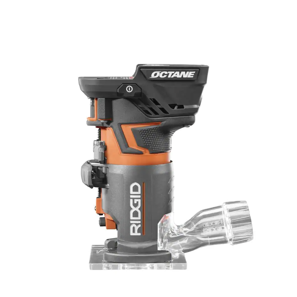 Ridgid 18V Brushless Cordless 2-Tool Combo Kit w/ 3-1/4 in. Hand Planer w/ Dust Bag and Compact Fixed Base Router (Tools Only)