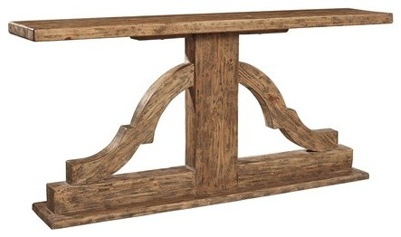 Scarborough 72.5 quotConsole in Reclaimed Pine   Rustic   Console Tables   by Furniture Classics  Houzz