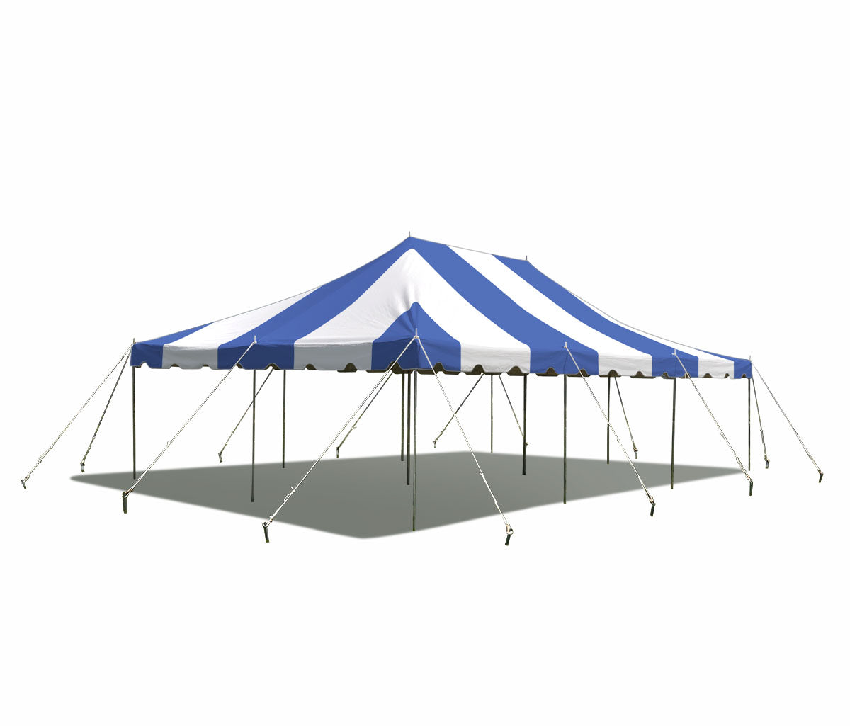 Party Tents Direct Weekender Outdoor Canopy Pole Tent, Blue, 20 ft x 30 ft