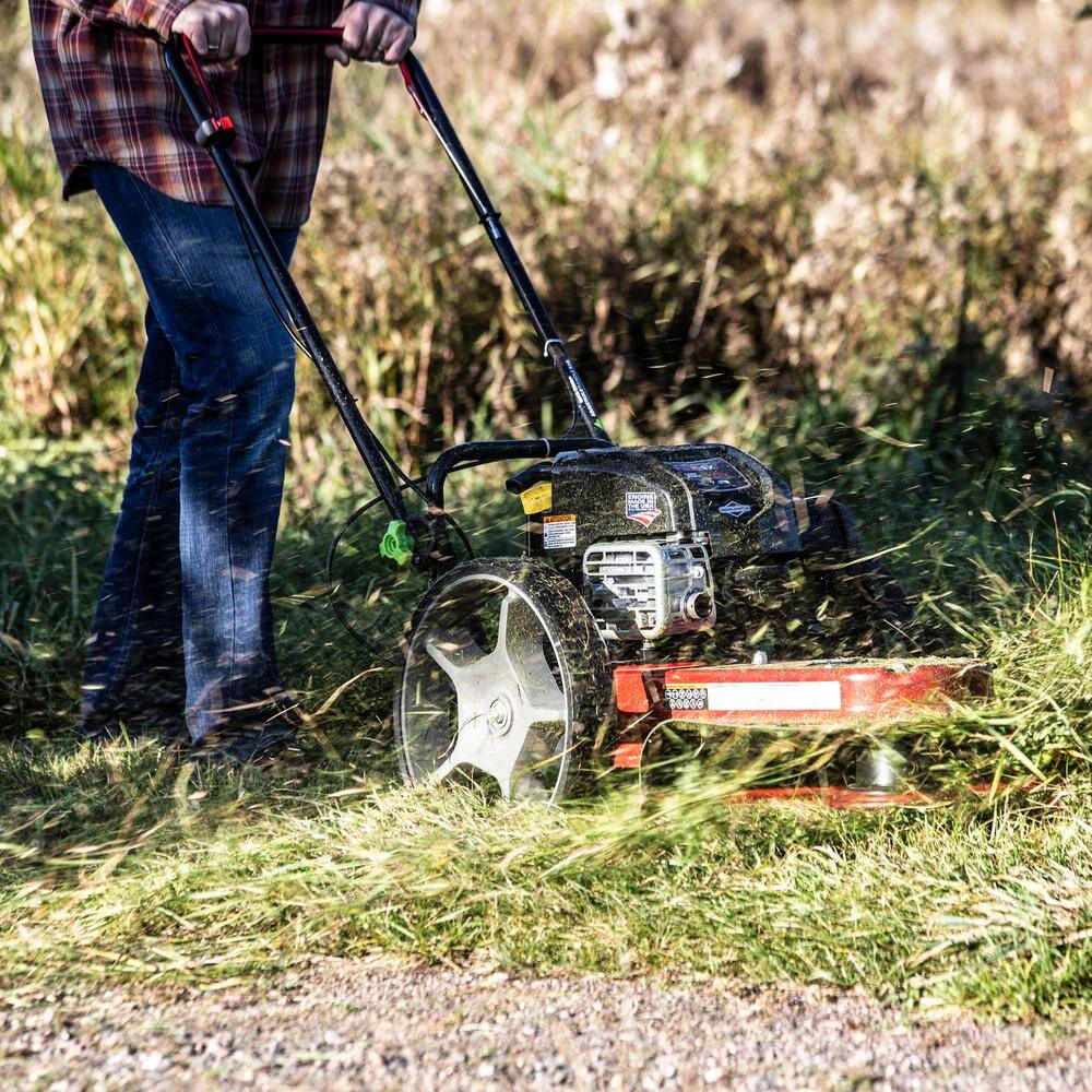 Earthquake 22 in. Cutting Width with 163cc Briggs and Stratton Engine M605 Walk Behind String Mower 37676