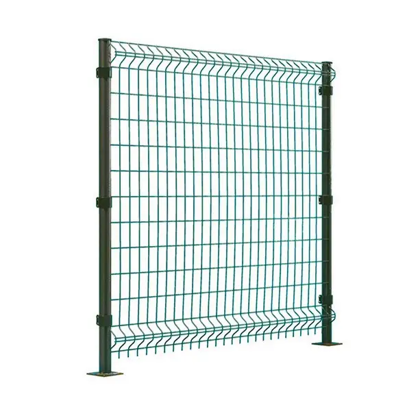 High quality decorative garden pvc coated 6 gauge v folds 3d welded curved wire mesh fence panels