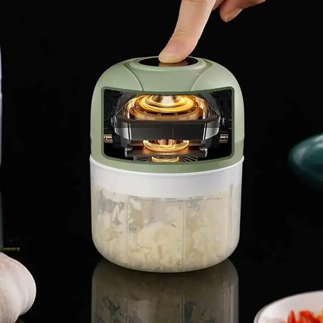 100/250ml Electric Mini USB Garlic Masher Wireless Garlic Grinder Press Mincer Vegetable Chili Meat Grinder Food Chopper Kitchen Tools