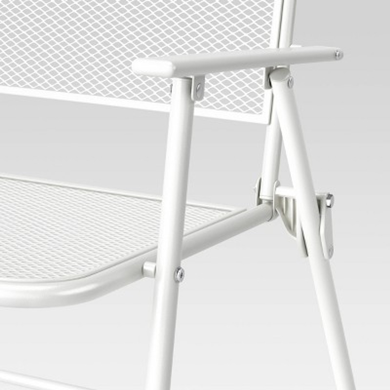 Metal Mesh Folding Chair - White - Room Essentials