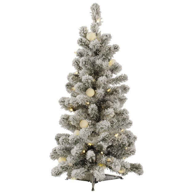 Vickerman Flocked Kodiak Spruce Artificial Christmas Tree