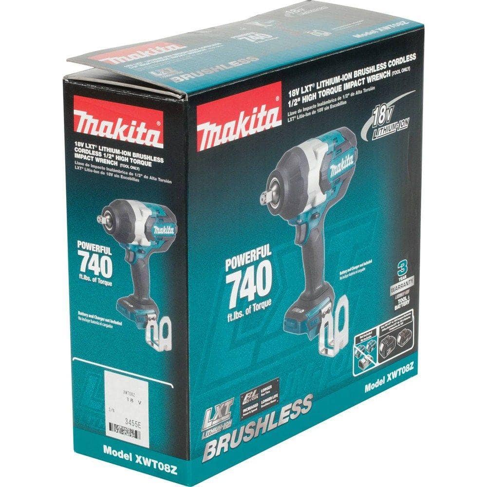 Makita 18V LXT Lithium-Ion Brushless Cordless High Torque 1/2 in. 3-Speed Drive Impact Wrench (Tool-Only)