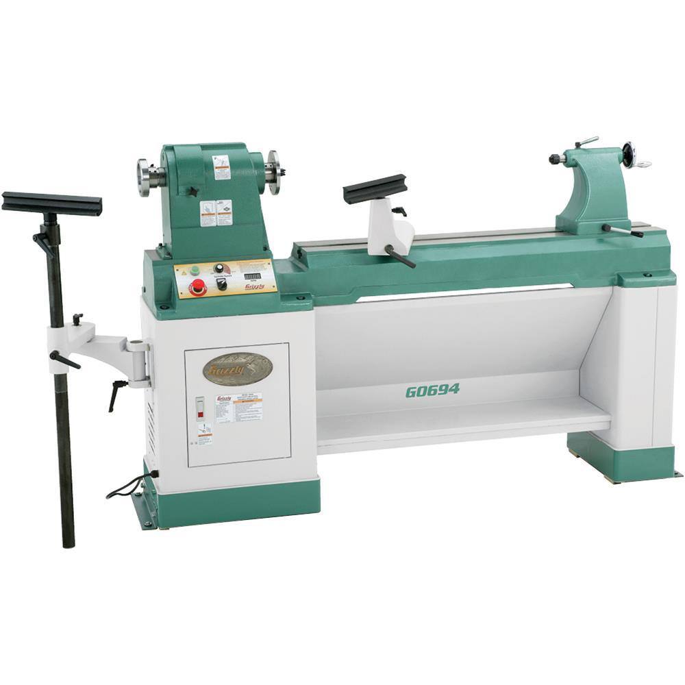 Grizzly Industrial 20 in. x 43 in. Heavy-Duty Variable-Speed Wood Lathe G0694