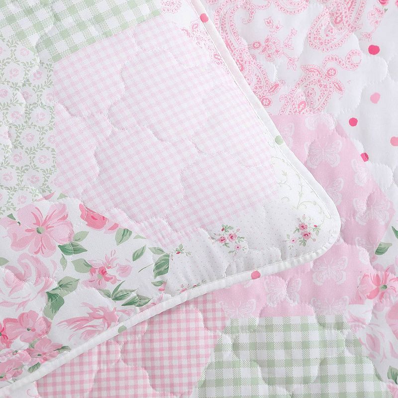 Laura Ashley Ellyn Pink Quilt Set