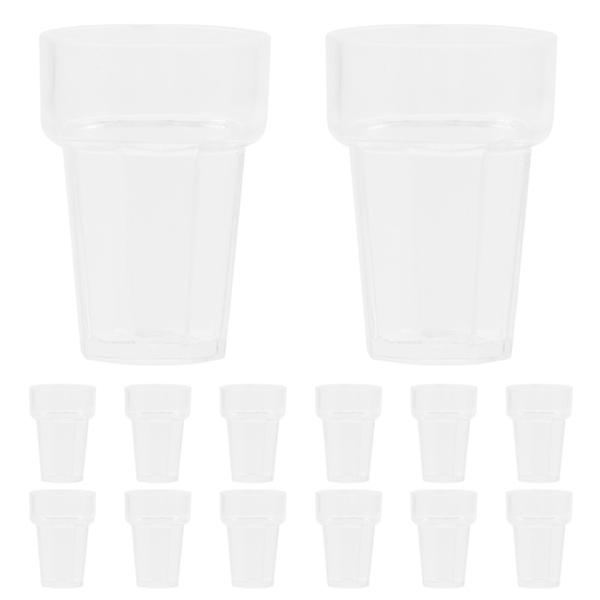 20pcs Mini Cups Miniature Water Glasses Miniature Water Cups Doll House Supplies