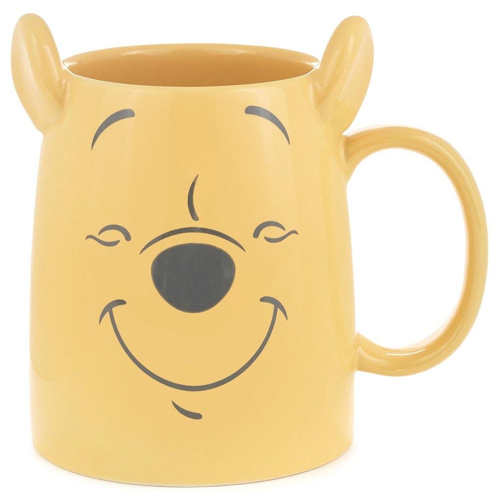 Hallmark  Disney Winnie the Pooh Dimensional Pooh Bear Mug, 17 oz.