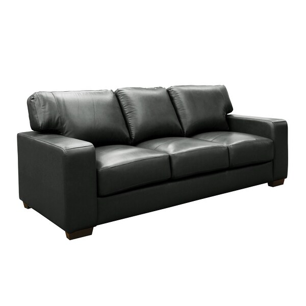 Bordeaux Leather Match Sofa，Loveseat，Armchair and Ottoman