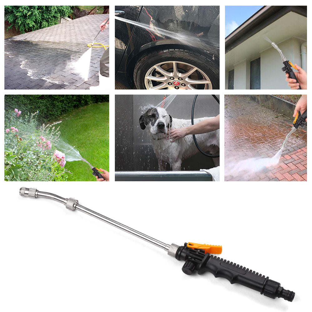 Andoer 2-in-1 High Pressure Washer 2.0 Jet Nozzle Fan Nozzle Safely High Impact Washing Wand Water Spray Washer for Home Application Wood Brick Concrete Glass Cleaning