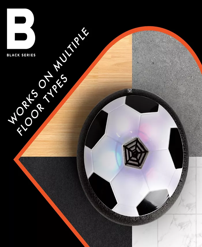 Black Series Hover Air LED Soccer Game with Hover Disc Floats