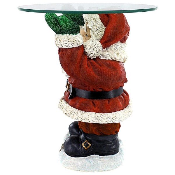 Design Toscano Santa Claus GlassTopped Christmas Table