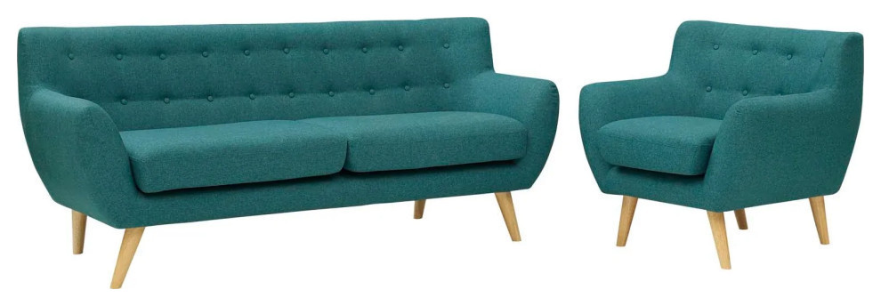 Marcy Teal 2 Piece Living Room Set   Contemporary   Living Room Furniture Sets   by Rustic Home Furniture Deco  Houzz