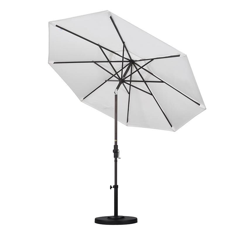 California Umbrella Pacific Trail Series 7.5 Ft Octagonal Aluminum Push Button Tilt Patio Umbrella W/ Crank Lift