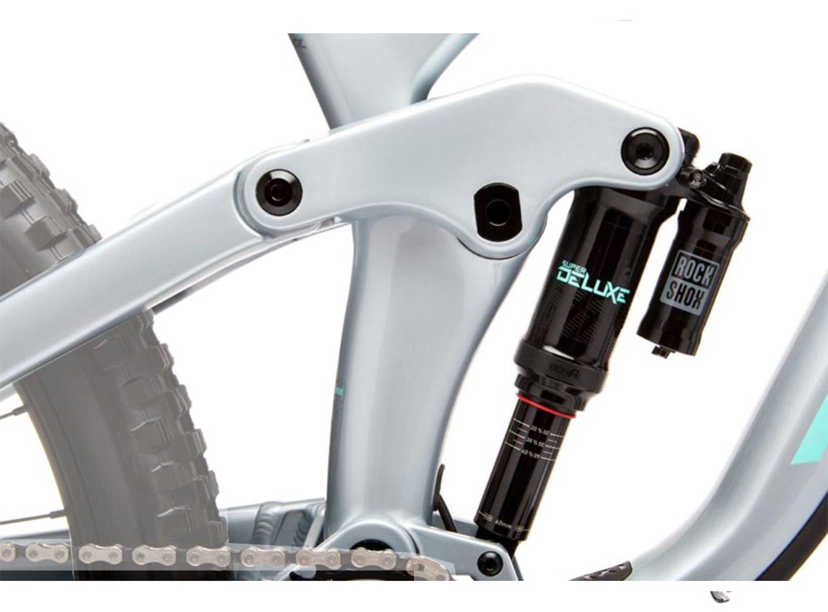 Kona Process 153 CR/DL 27.5 Full Suspension Frame - Gloss Silver-Gray - 2019