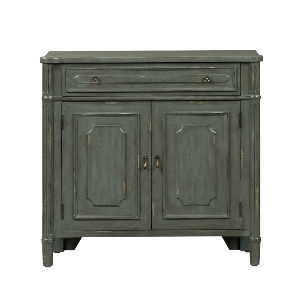 Madison Park Gray 1 Drawer 2 Door Accent Cabinet