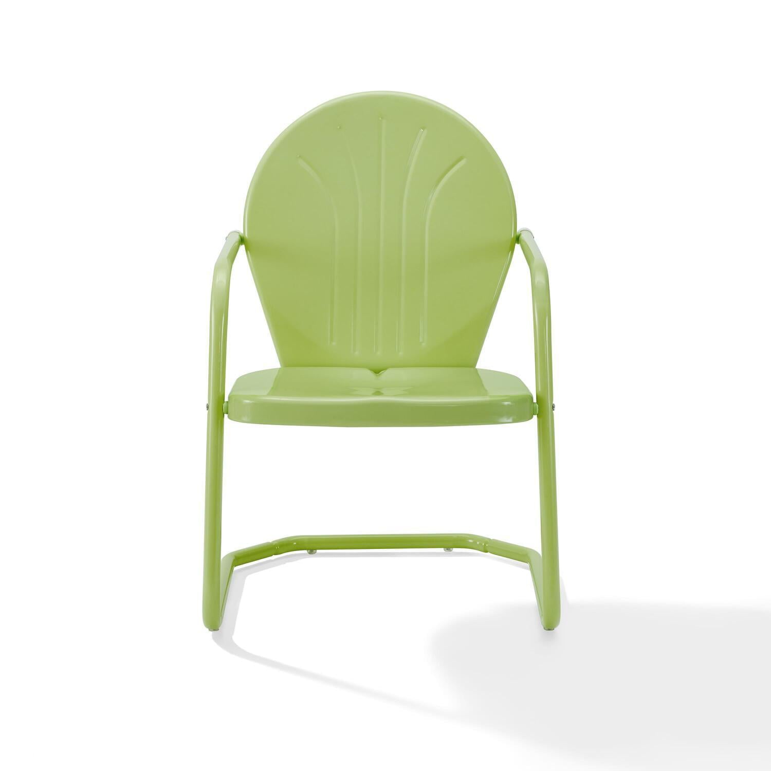 Crosley Furniture Griffith Outdoor Dining Chair - Metal - Has Arms - Key Lime