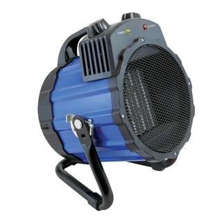 Comfort Zone 1500-Watt Portable Ceramic Utility Heater with Pivoting Cradle Base in Blue CZ285