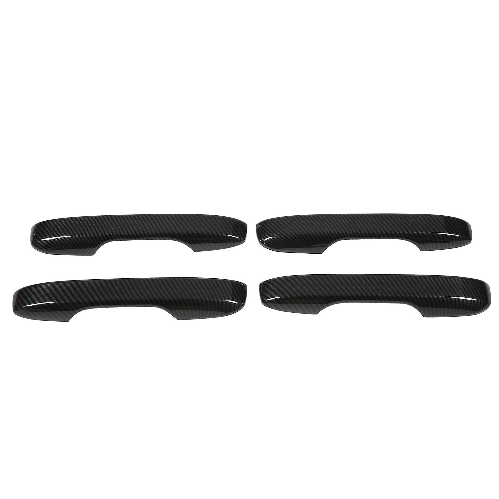 4pcs Outside Door Handle Trim Carbon Fiber Color Abs Stylish Replacement For Civic 11th 2022