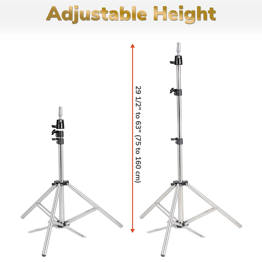 Yescom Mannequin Stand Adjustable Tripod for Cosmetology Head