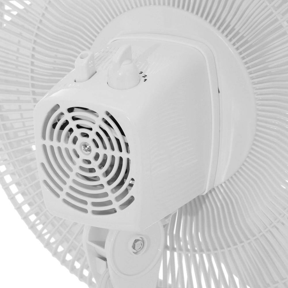 Lasko Adjustable-Height 16 in. 3 Speed White Oscillating Pedestal Fan 2520