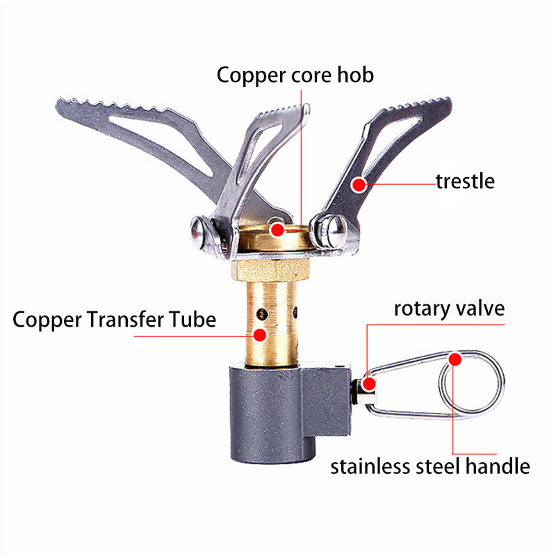 Camping Mini Stove Integrated Folding Stove Portable Pocket Stove