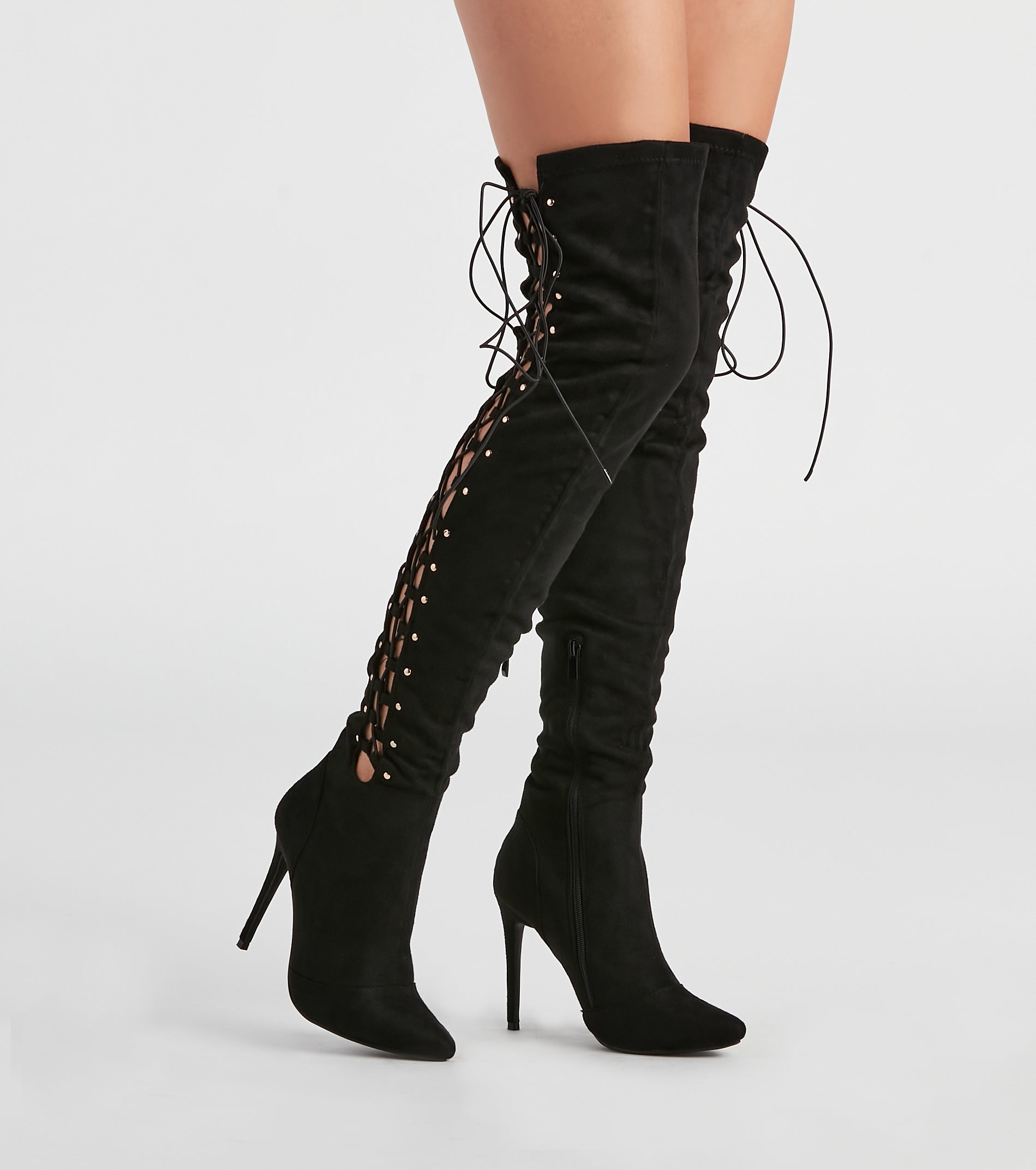 My Scene Lace Up Over The Knee Boots