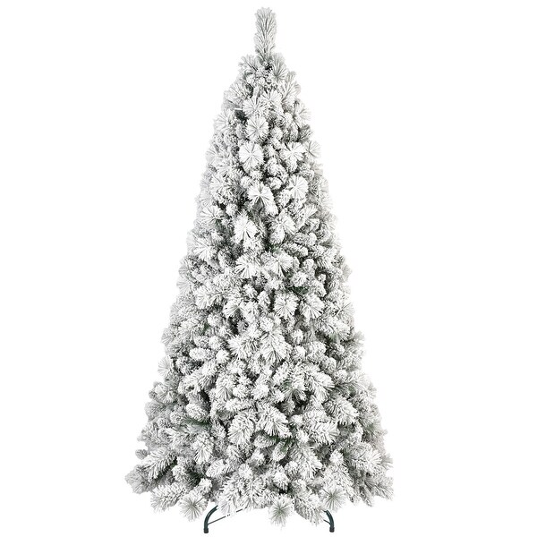 PVC/ Pine Needle Mixed Automatic Flocking Christmas Tree with Metal Stand