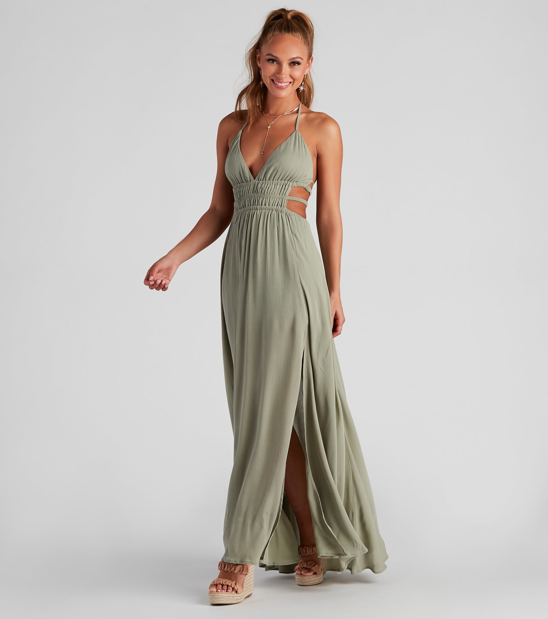 Ready Set Vacay Gauze Maxi Dress