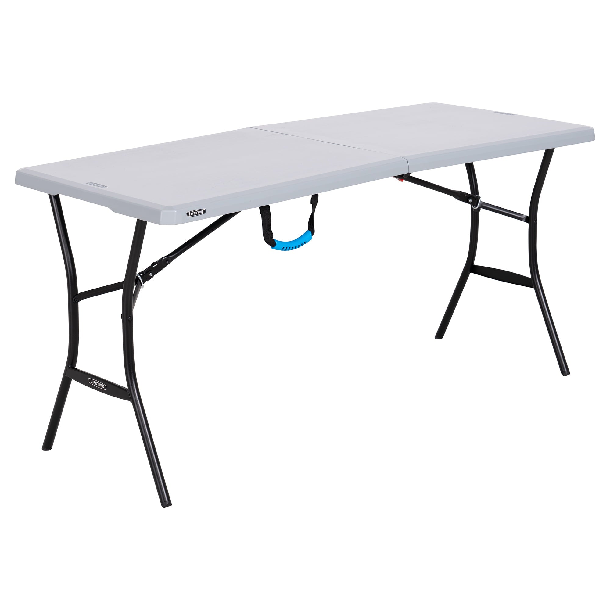 Lifetime 5-Foot Fold-In-Half Table, Gray (80861)