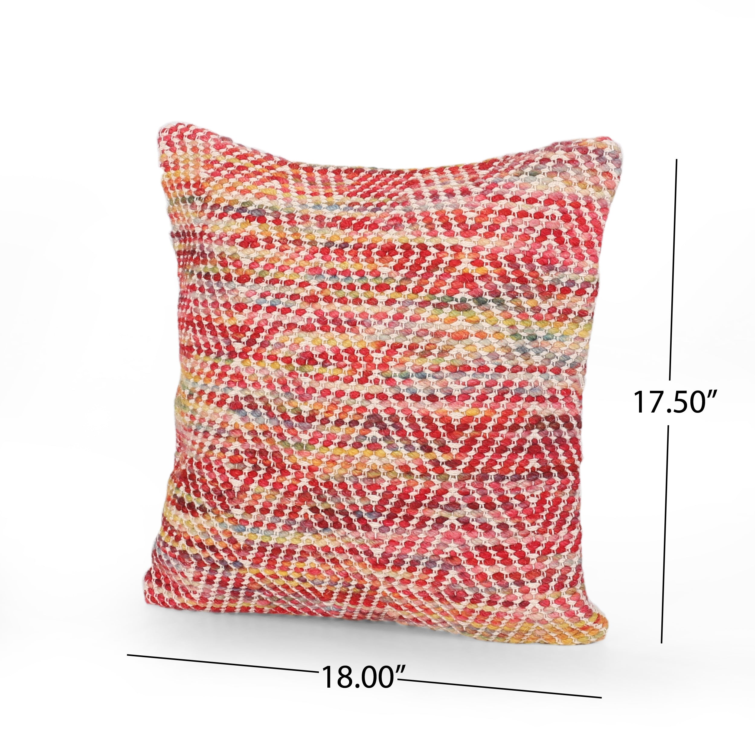 Indee Boho Cotton and Wool Pillow Cover (Set of 2)