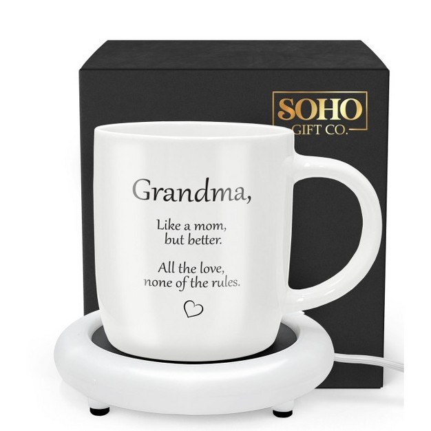 Galvanox Soho Electric Ceramic 12oz Coffee Mug With Warmer Grandma Makes Great Gift