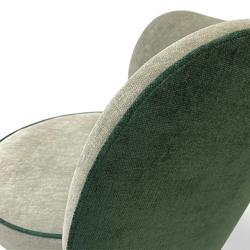 AVENIR Lounge Chair - Green & Dark Green