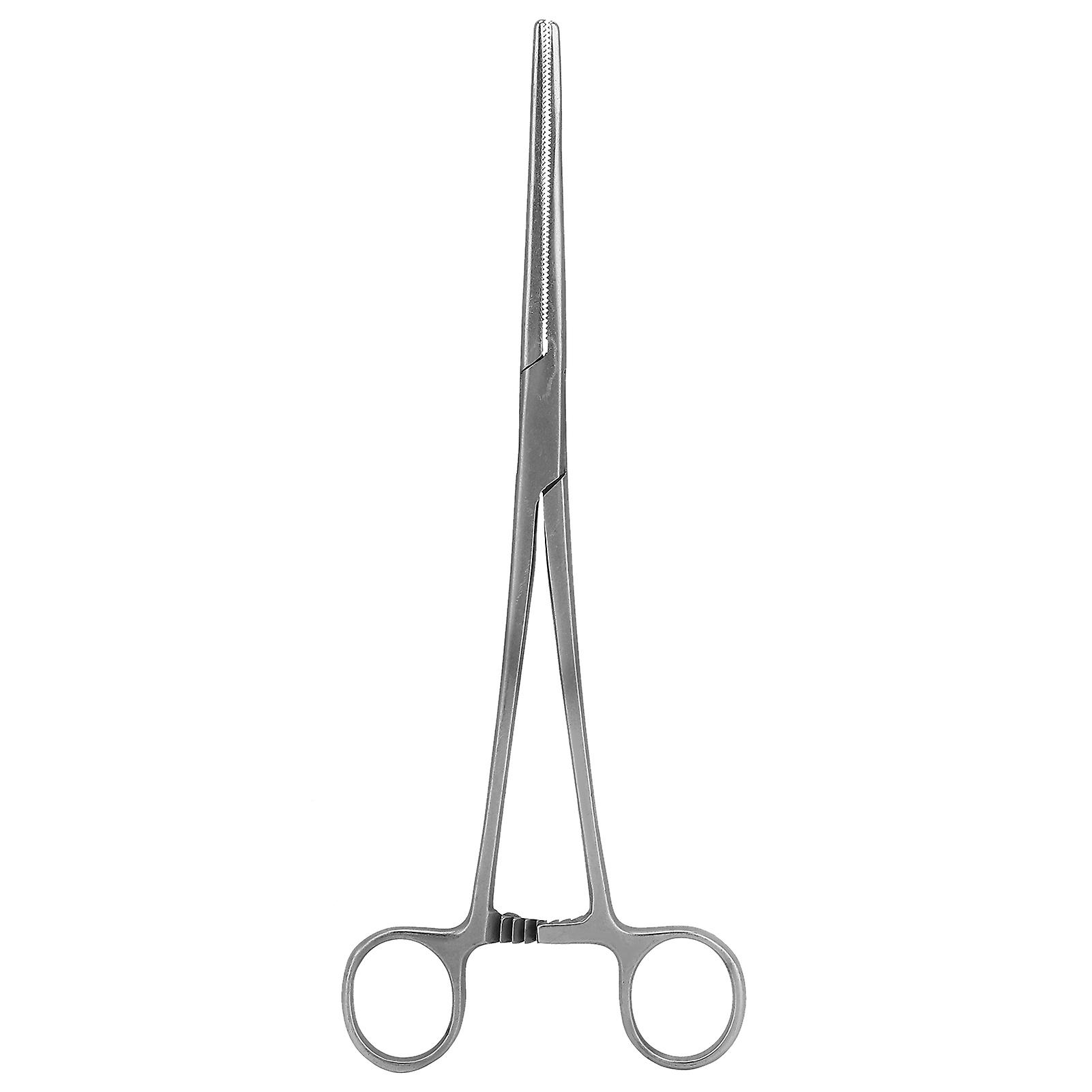 22cm/8.7in Haemostatic Hemostat Forceps Portable Stainless Steel Pliers Hair Tweezers For Livestock Fishingstraight Tip