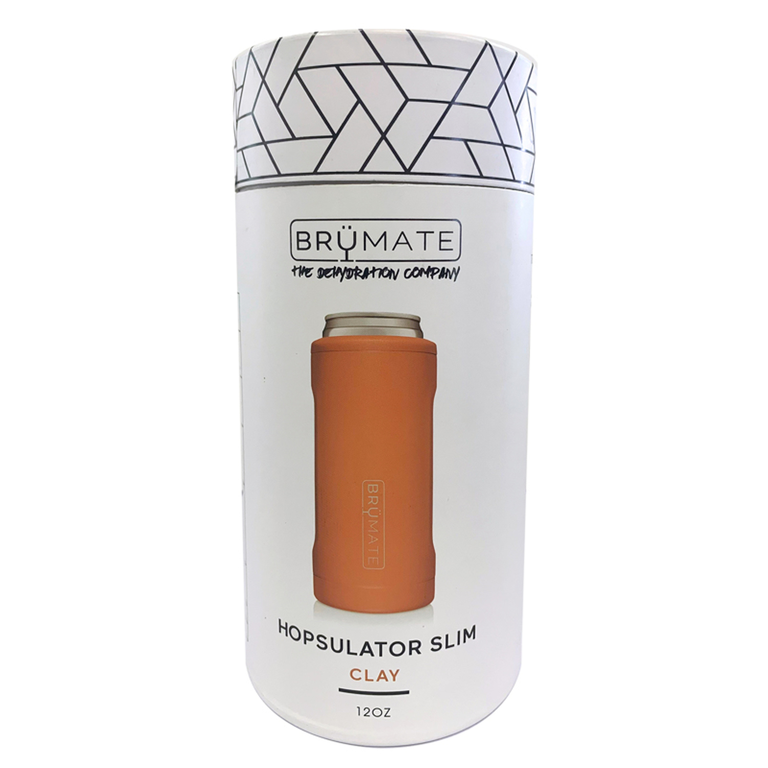 Brumate Hopsulator Slim 12 oz Slim Matte Clay BPA Free Vacuum Insulated Tumbler