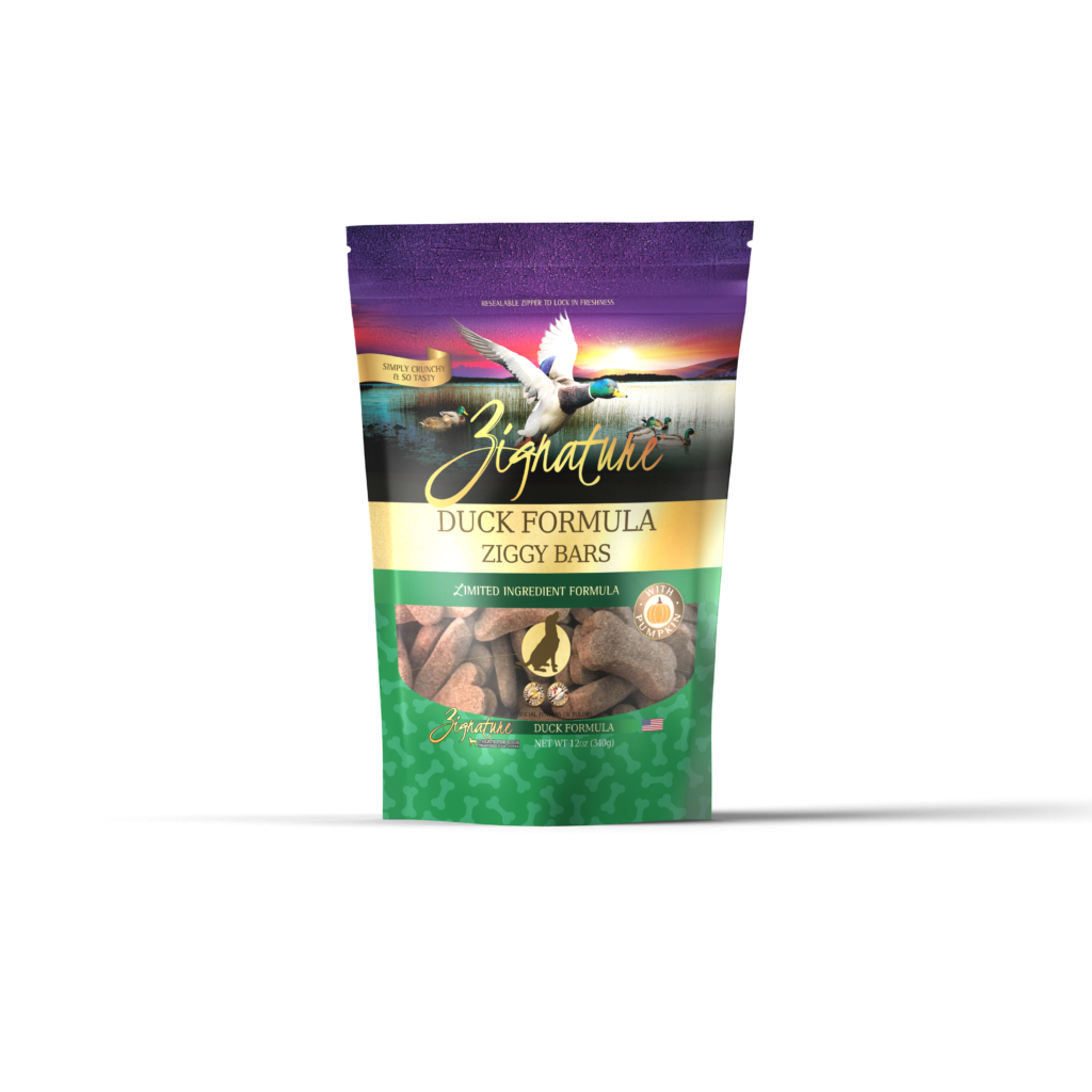 Zignature Ziggy Bars Duck Dog Treats