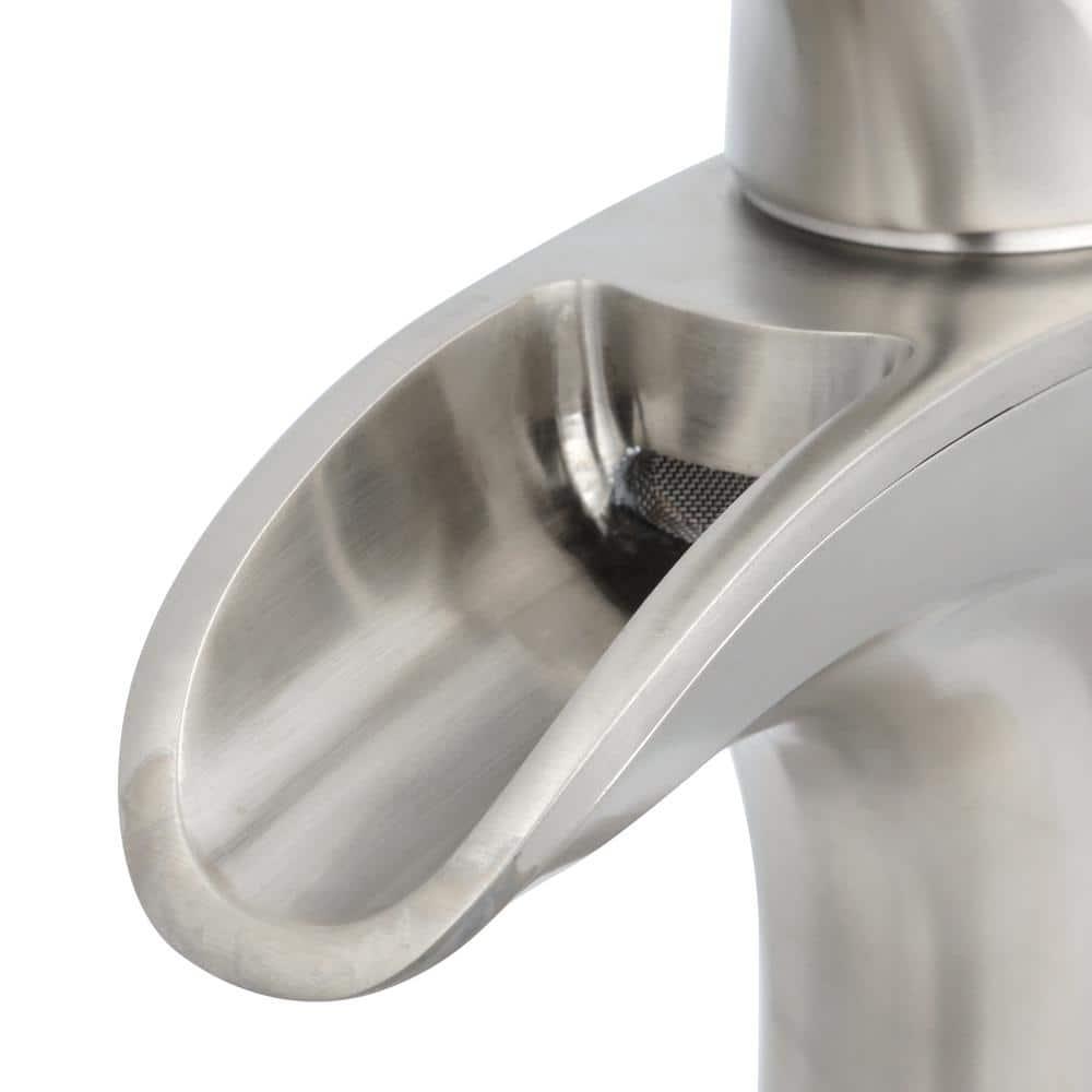 Pfister Brea 4 in Centerset SingleHandle Bathroom Faucet in Brushed Nickel