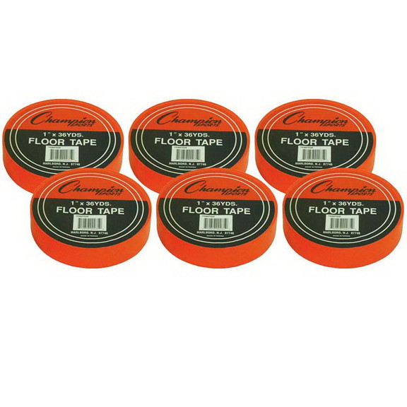 Champion Sports CHS1X36FTOR 6 Floor Tape Orange (6...