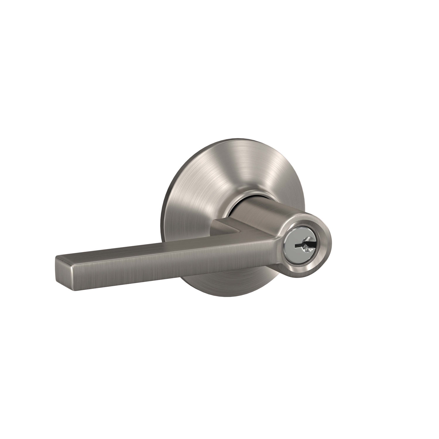 Schlage Latitude Satin Nickel Entry Lever 1-3/4 in.