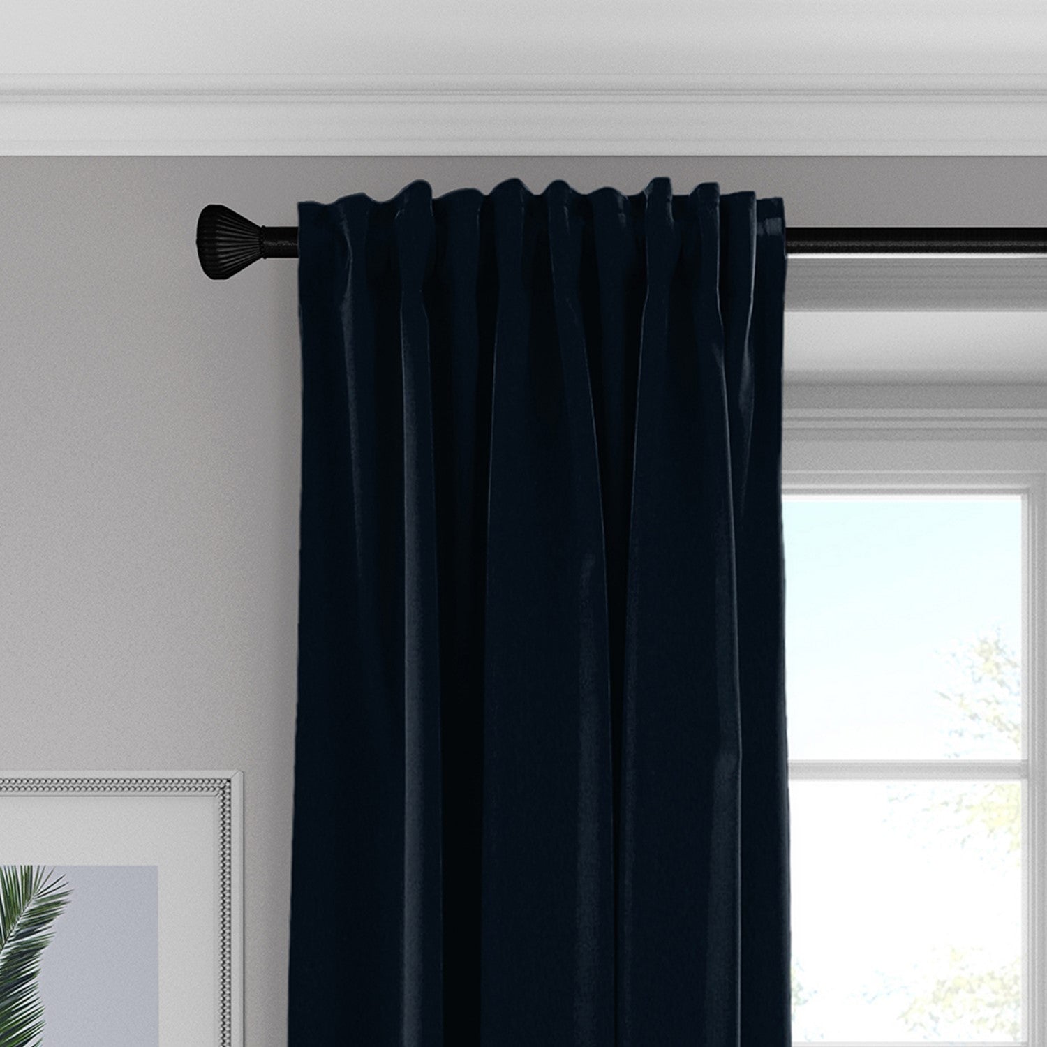 Vanessa Navy Drapery