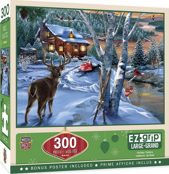 Holiday Visitors 300 Piece Large EZ Grip Jigsaw Pu...