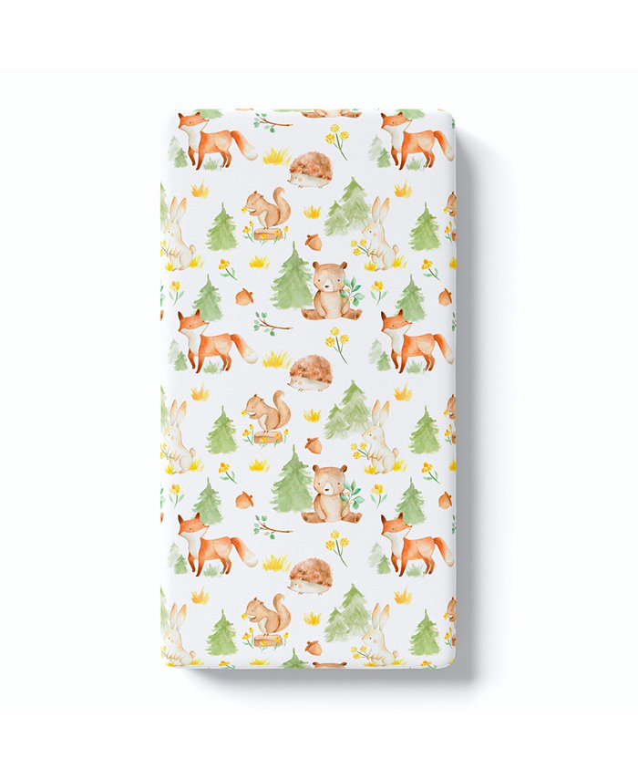 Honey Lemonade Super Soft Fitted Crib Sheet - Forest Friends