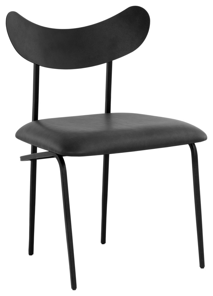 Gibbons Dining Chair Black Bravo Portabella   Transitional   Dining Chairs   by Sunpan Modern Home  Houzz