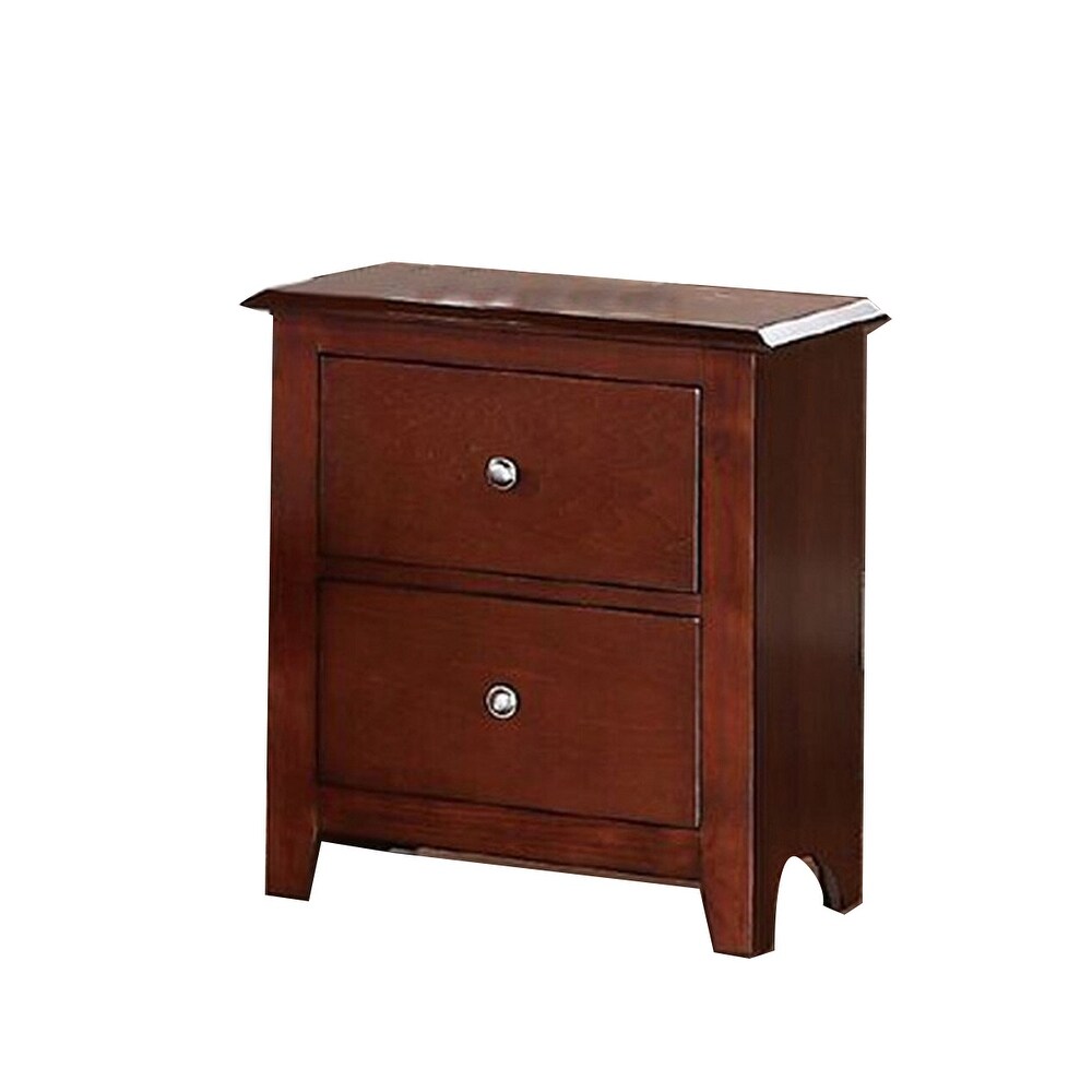 Nightstand With 2 Drawers Storage