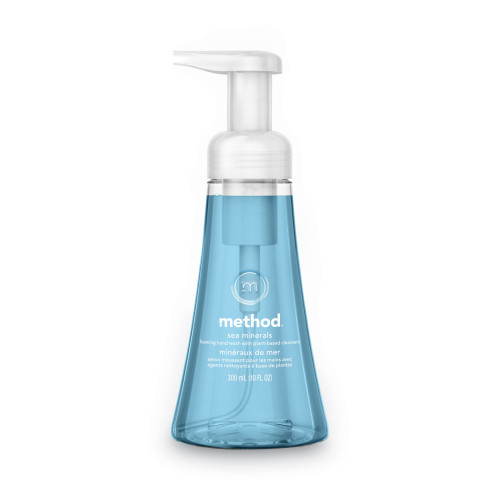 Method Foaming Hand Wash， Sea Minerals， 10 oz Pump Bottle， 6/Carton (00365CT)