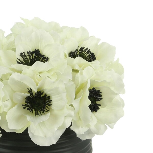 Anemone Floral Arrangement in a Small Planter