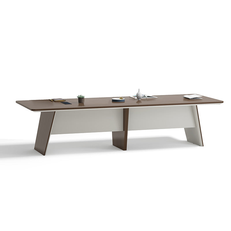 ANDERS Boardroom Table 320cm - Australian Gold Oak & Beige